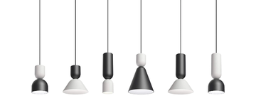ZOE DUO - LED powder coated aluminium pendant lamp by Intra lighting - view 3